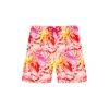 Vilebrequin Kids' Crab Ballons Ultra-light And Packable Swim Shorts In Pivoine