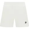 Vilebrequin Kids' Embroidered Turtle Terry Bermuda Shorts In Blanc