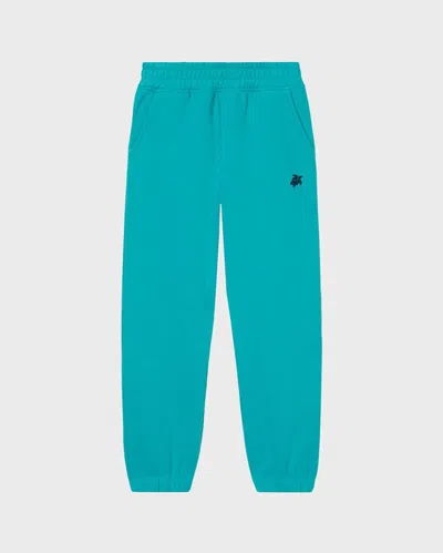 Vilebrequin Kids Jogger Pants Embroidered Turtle In Grün
