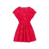Vilebrequin Kids' Little Golden Terry Dress In Groseille