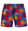 Vilebrequin Kids' Noumea Sea Shells Swim Shorts In Bleu Marine
