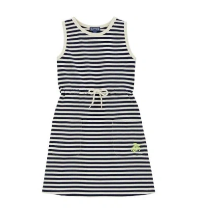 Vilebrequin Kids' Glowy In Marine / Blanc