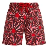 Vilebrequin Graphic-print Swim Shorts In Coquelicot
