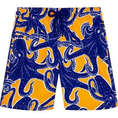 VILEBREQUIN VILEBREQUIN KIDS' POULPES STRETCH SWIM SHORTS