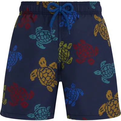 VILEBREQUIN VILEBREQUIN KIDS' RONDE DES TORTUES TRICOT SWIM SHORTS