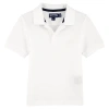 Vilebrequin Kids' Solid Cotton Polo In Blanc