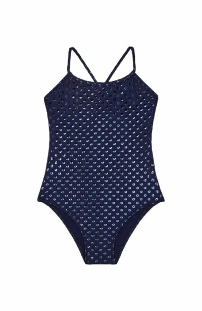 VILEBREQUIN VILEBREQUIN KIDS' SPARKLING ONE-PIECE RELIEF SWIMSUIT
