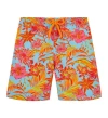 Vilebrequin Kids' Tahiti Flowers Swim Shorts In Santorin