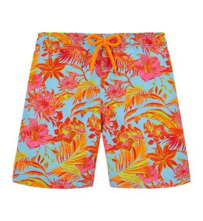 Vilebrequin Babies'  Kids' Tahiti Flowers Swim Shorts In Santorin