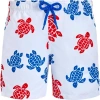 Vilebrequin Boys' Jim Jim Multi Color Turtle Swim Trunks - Little Kid, Big Kid In Blanc