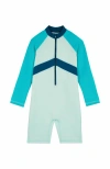 Vilebrequin Kids' Tri-color One-piece Jumpsuit Rashguard