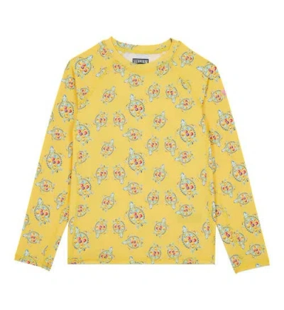 Vilebrequin Printed Long-sleeve T-shirt In Maïs