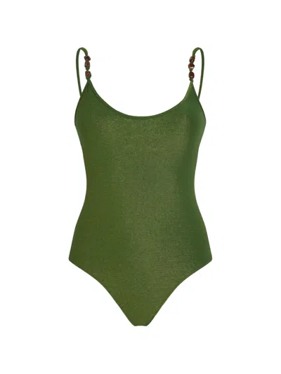 Vilebrequin Lamia Low-back Swimsuit In Gray