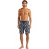 Vilebrequin Landscapes Turtles-print Swim Shorts In Minuit