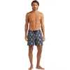 Vilebrequin Landscape Turtles Swim Trunks In Minuit
