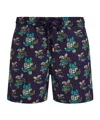 Vilebrequin Landscapes Turtles-print Swim Shorts In Black