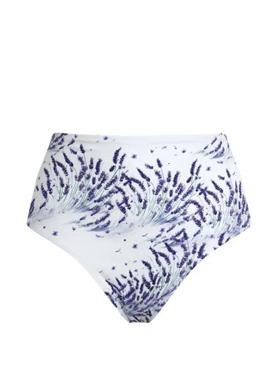 Vilebrequin Lavender-print Bikini Bottoms In Multi