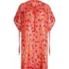 Vilebrequin Abstract Leopard Printed Coverup Dress In Orange