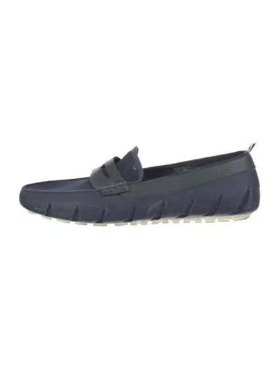 Pre-owned Vilebrequin Leather Loafers In Blue