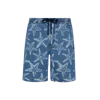 Vilebrequin Starfish Light Printed Denim Bermuda Shorts In Blue