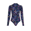 Vilebrequin Graphic-print Long-sleeve Swimsuit In Blue