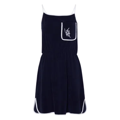 Vilebrequin Vbq Line Terry Tank Dress In Blue