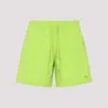 Vilebrequin Recycled Tech Fabric Swim Shorts With Shark Print In Lemon