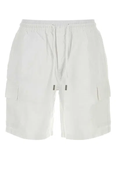Vilebrequin Linen Baie Bermuda Shorts For Men In White