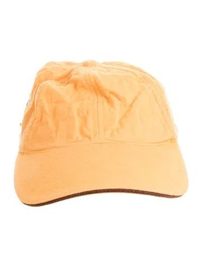 Pre-owned Vilebrequin Linen Baseball Cap In Orange