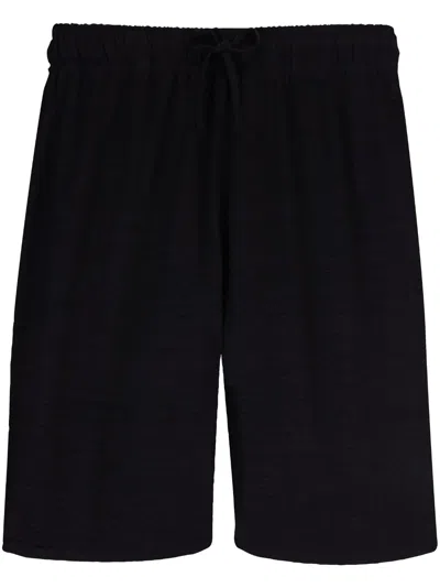 Vilebrequin Linen Bermuda Shorts In Black