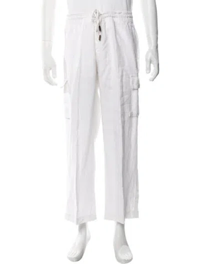 Pre-owned Vilebrequin Linen Cargo Pants In White