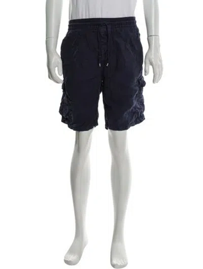 Pre-owned Vilebrequin Linen Cargo Shorts In Blue