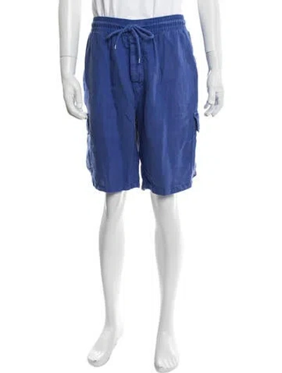 Pre-owned Vilebrequin Linen Cargo Shorts In Blue