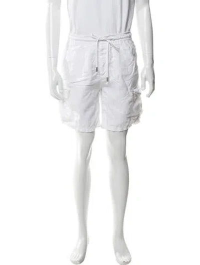 Pre-owned Vilebrequin Linen Cargo Shorts In White