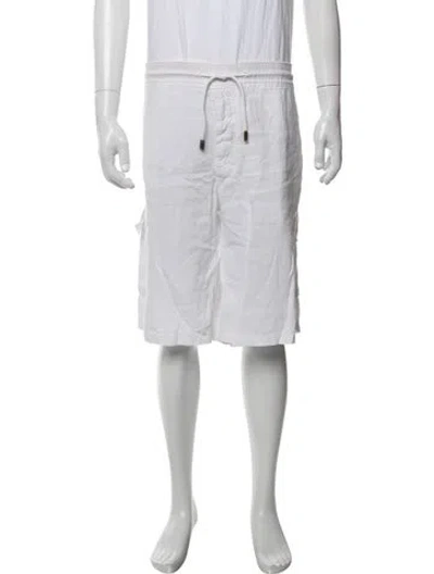Pre-owned Vilebrequin Linen Cargo Shorts In White