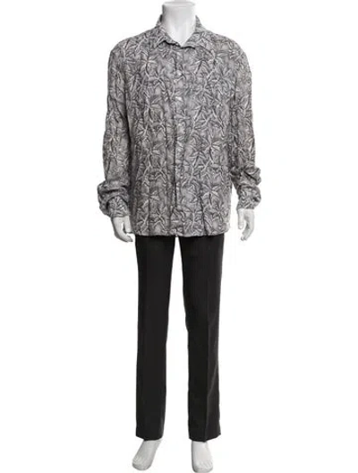 Pre-owned Vilebrequin Linen Floral Print Shirt In Multicolor
