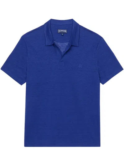 Vilebrequin Linen Jersey T-shirt In 蓝色