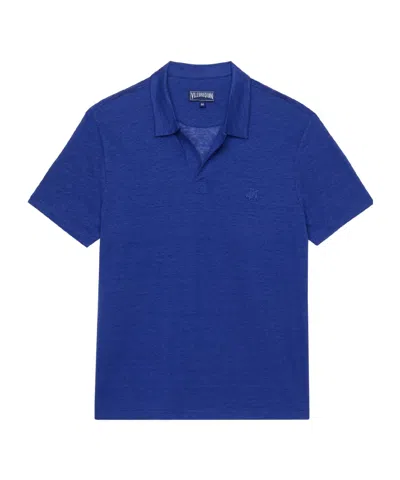 Vilebrequin Linen Jersey T-shirt In Blue