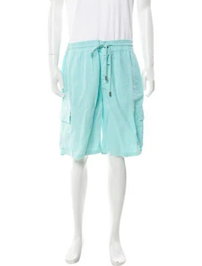 Pre-owned Vilebrequin Linen Jogger Shorts In Blue