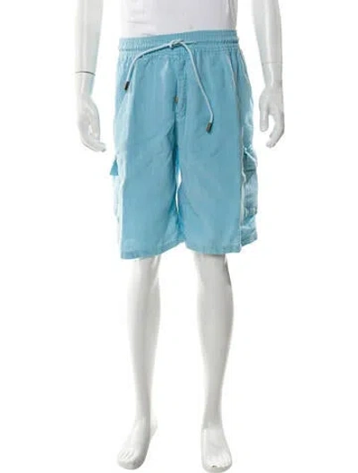 Pre-owned Vilebrequin Linen Jogger Shorts In Blue