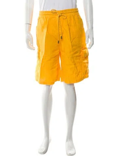 Pre-owned Vilebrequin Linen Jogger Shorts In Yellow