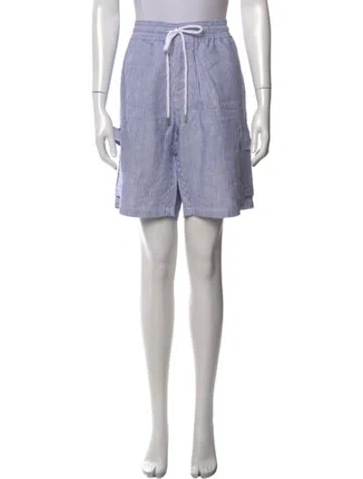 Pre-owned Vilebrequin Linen Knee-length Shorts In Purple