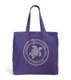 Vilebrequin Linen Logo Tote Bag In Navy