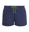 Vilebrequin Mens Maurice Drawstring-waist Linen Swim Shorts Bleu Marine Xl In Blue