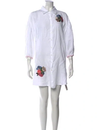 Pre-owned Vilebrequin Linen Mini Dress In White
