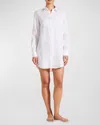 Vilebrequin Linen Mini Shirtdress In Blanc