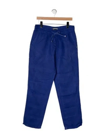 Pre-owned Vilebrequin Linen Pants In Blue