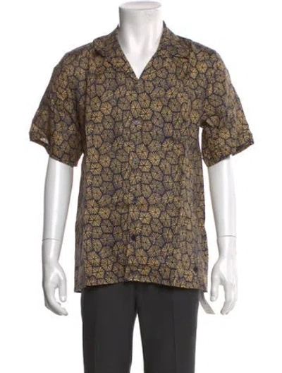 Pre-owned Vilebrequin Linen Printed Shirt W/ Tags In Multi