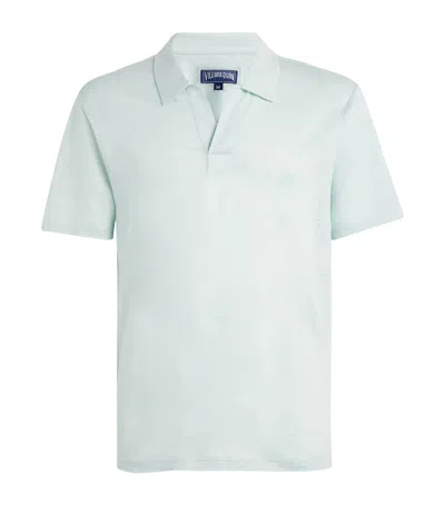 Vilebrequin Linen Pyramid Polo Shirt In Blue