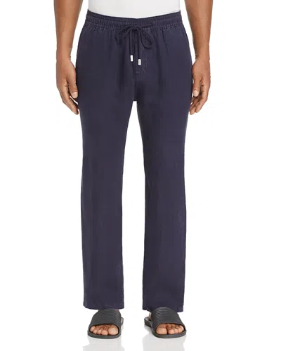 VILEBREQUIN LINEN REGULAR FIT DRAWSTRING PANTS,PACP613P